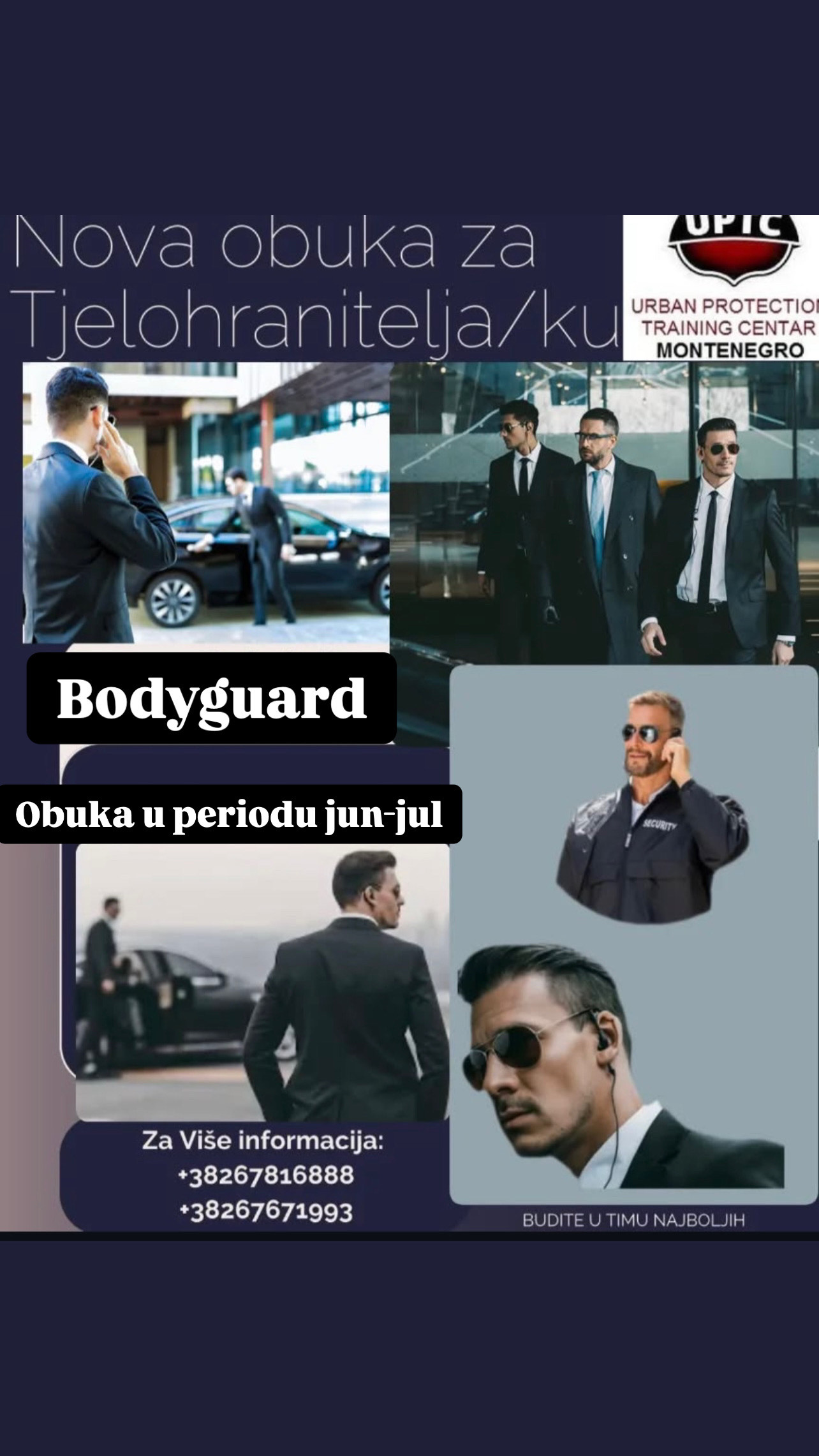 NOVA OBUKA ZA ZANIMANJE TJELOHRANITELJ/KA  U PERIODU JUN-JUL  2025.GODINE