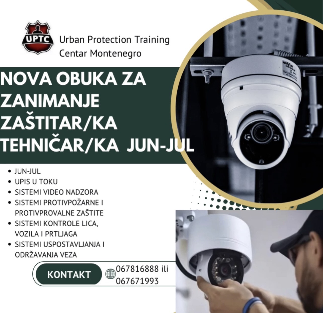 NOVA OBUKA ZA ZANIMANJE ZAŠTITAR/KA TEHNIČAR/KA U PERIODU JUN-JUL 2025.GODINE NOVA OBUKA ZA ZANIMANJE ZAŠTITAR/KA TEHNIČAR/KA U PERIODU JUN-JUL 2025.GODINE