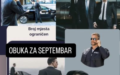 NOVA OBUKA ZA ZANIMANJE TJELOHRANITELJ/KA 8.SEPTEMBAR