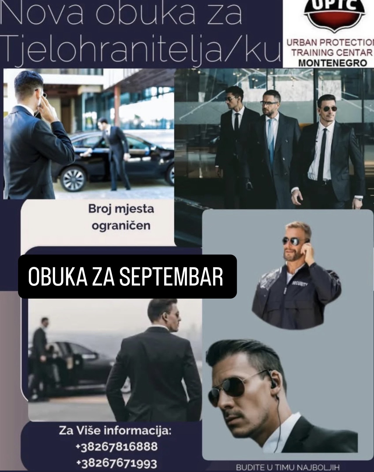 NOVA OBUKA ZA ZANIMANJE TJELOHRANITELJ/KA 8.SEPTEMBAR