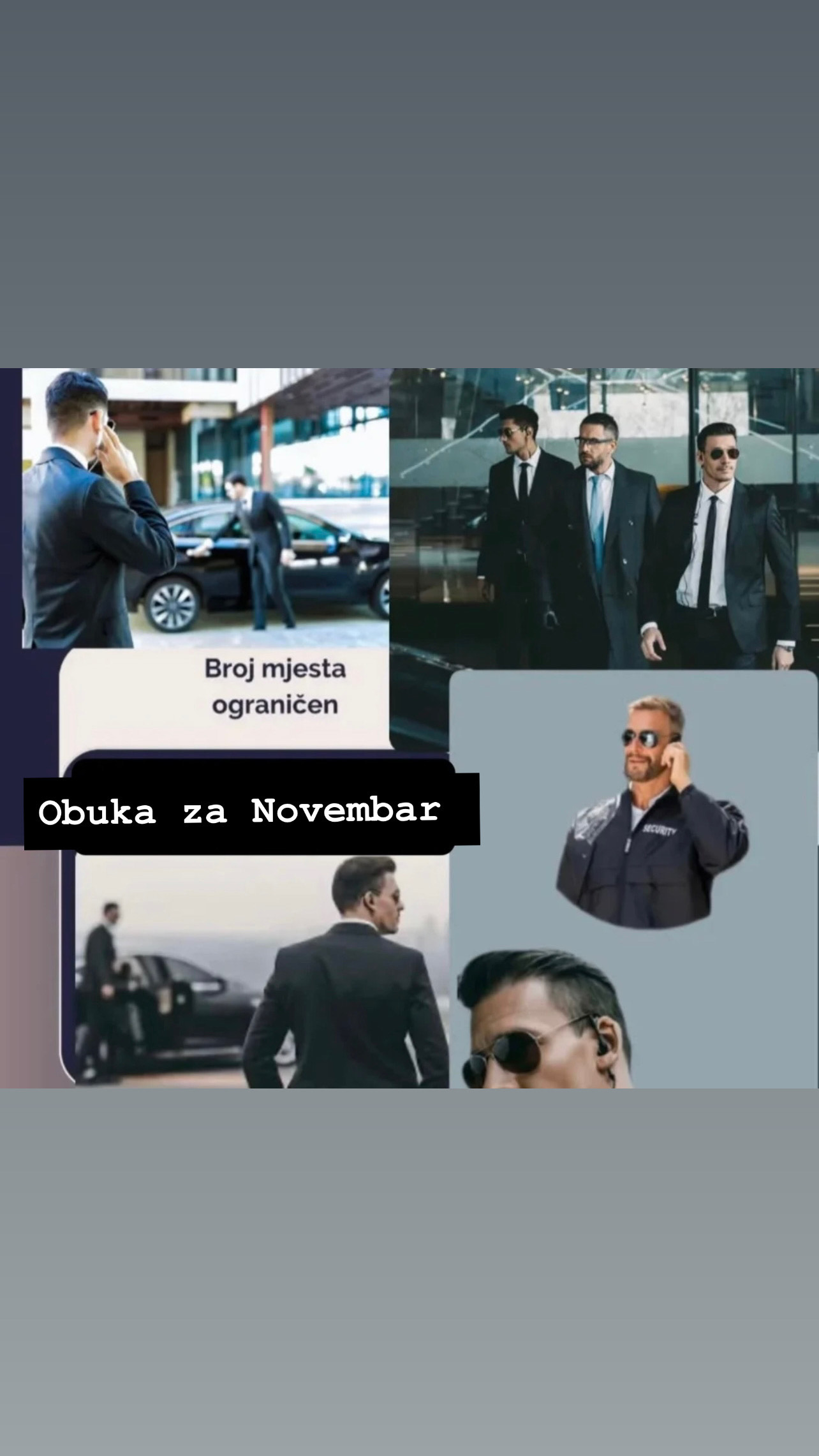 NOVA OBUKA ZA ZANIMANJE TJELOHRANITELJ/KA