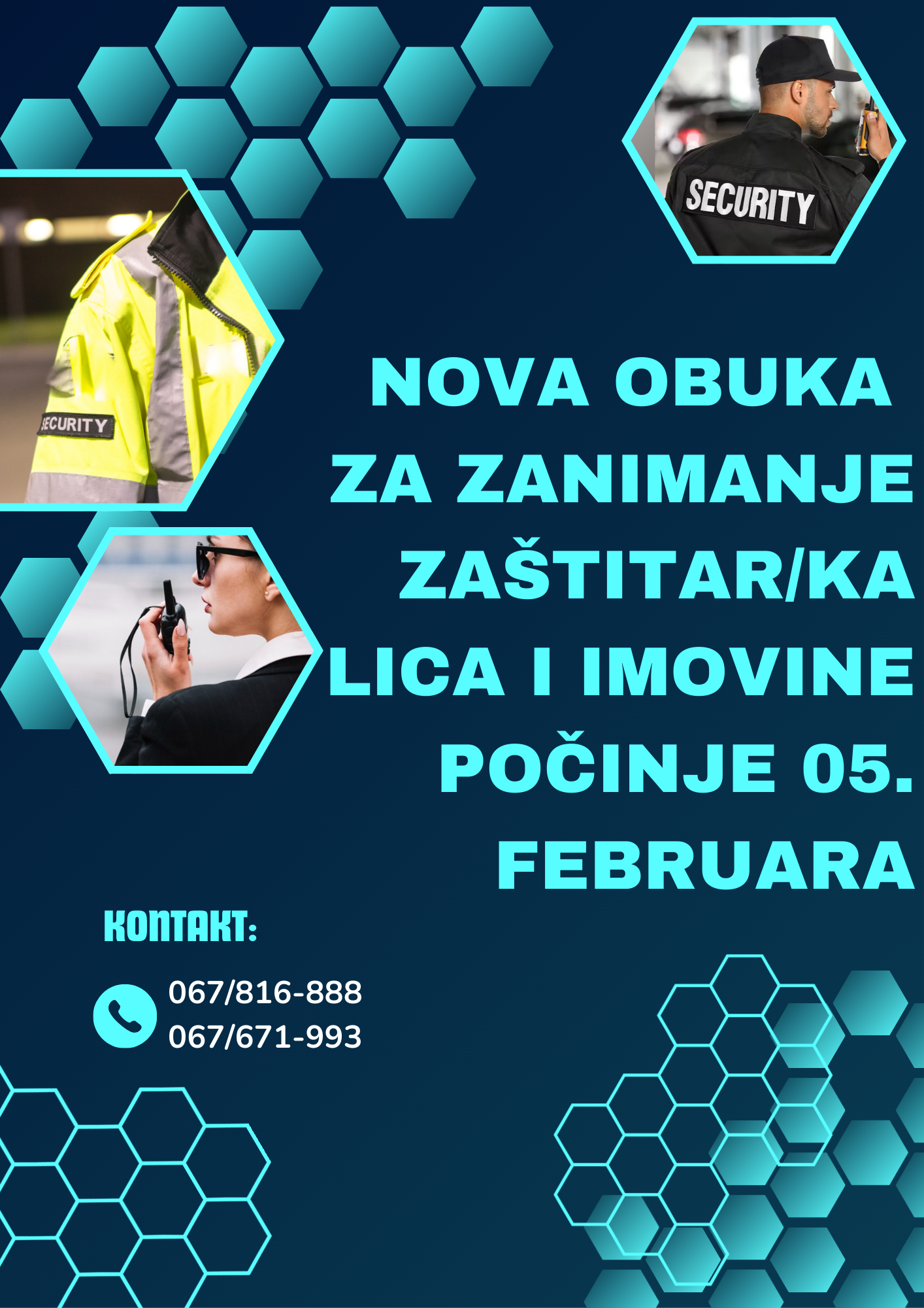 NOVA OBUKA ZA ZANIMANJE ZAŠTITAR/KA LICA I IMOVINE