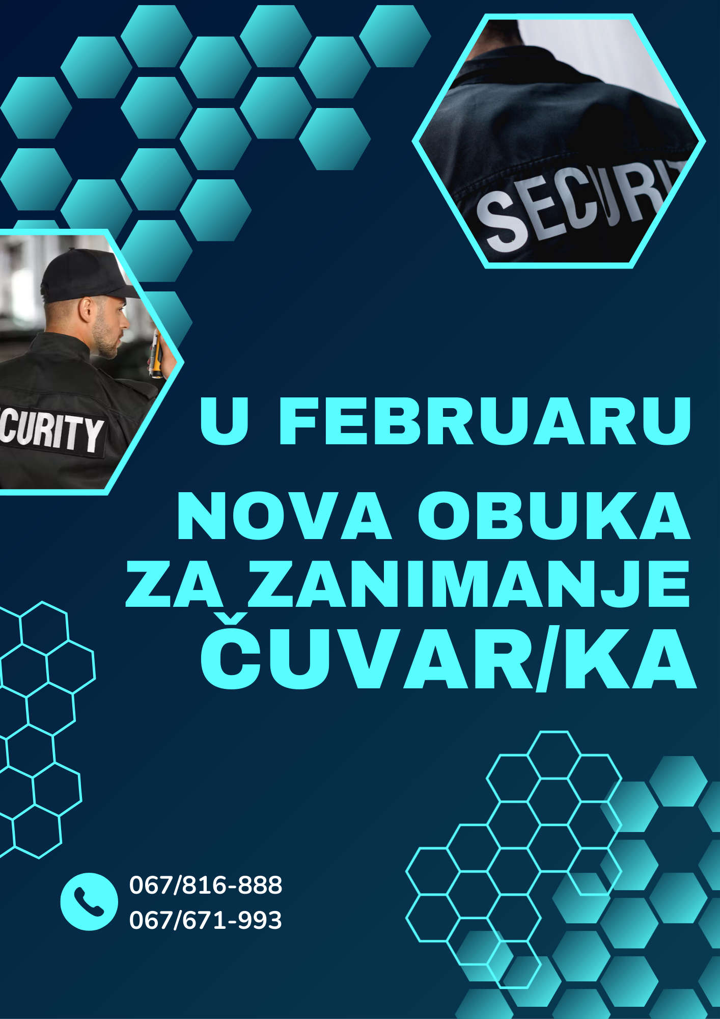NOVA OBUKA ZA ZANIMANJE ČUVAR/KA
