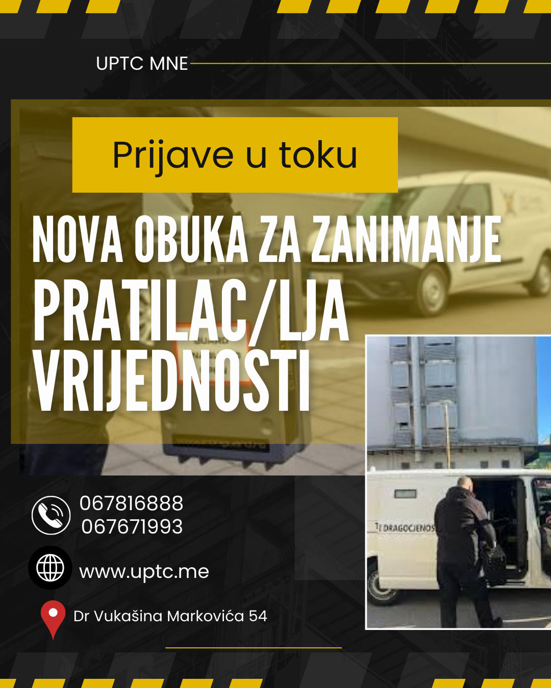 MART-APRIL NOVA OBUKA ZA ZANIMANJE PRATILAC/LJA  VRIJEDNOSTI