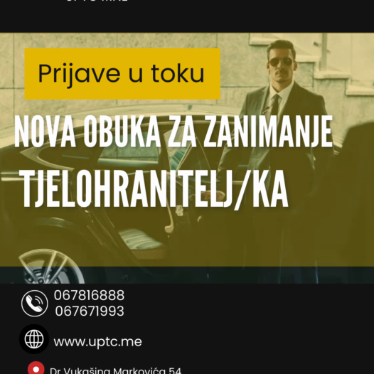 MART-APRIL NOVA OBUKA ZA ZANIMANJE TJELOHRANITELJ/KA