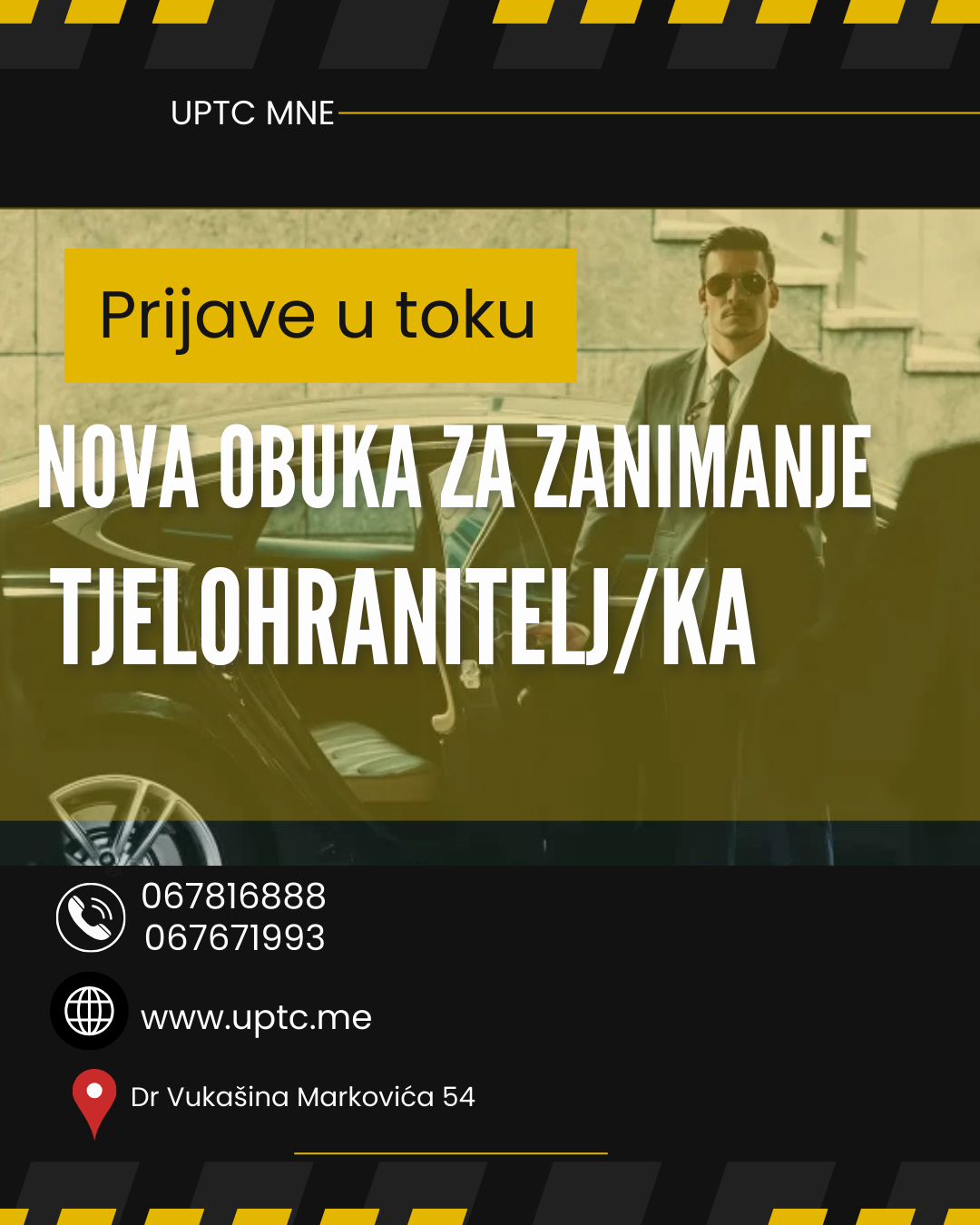 MART-APRIL NOVA OBUKA ZA ZANIMANJE TJELOHRANITELJ/KA