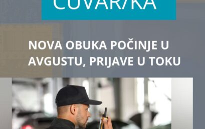 NOVA OBUKA ZA ZANIMANJE ČUVAR/KA POČINJE 3. AVGUSTA 2026. GODINE