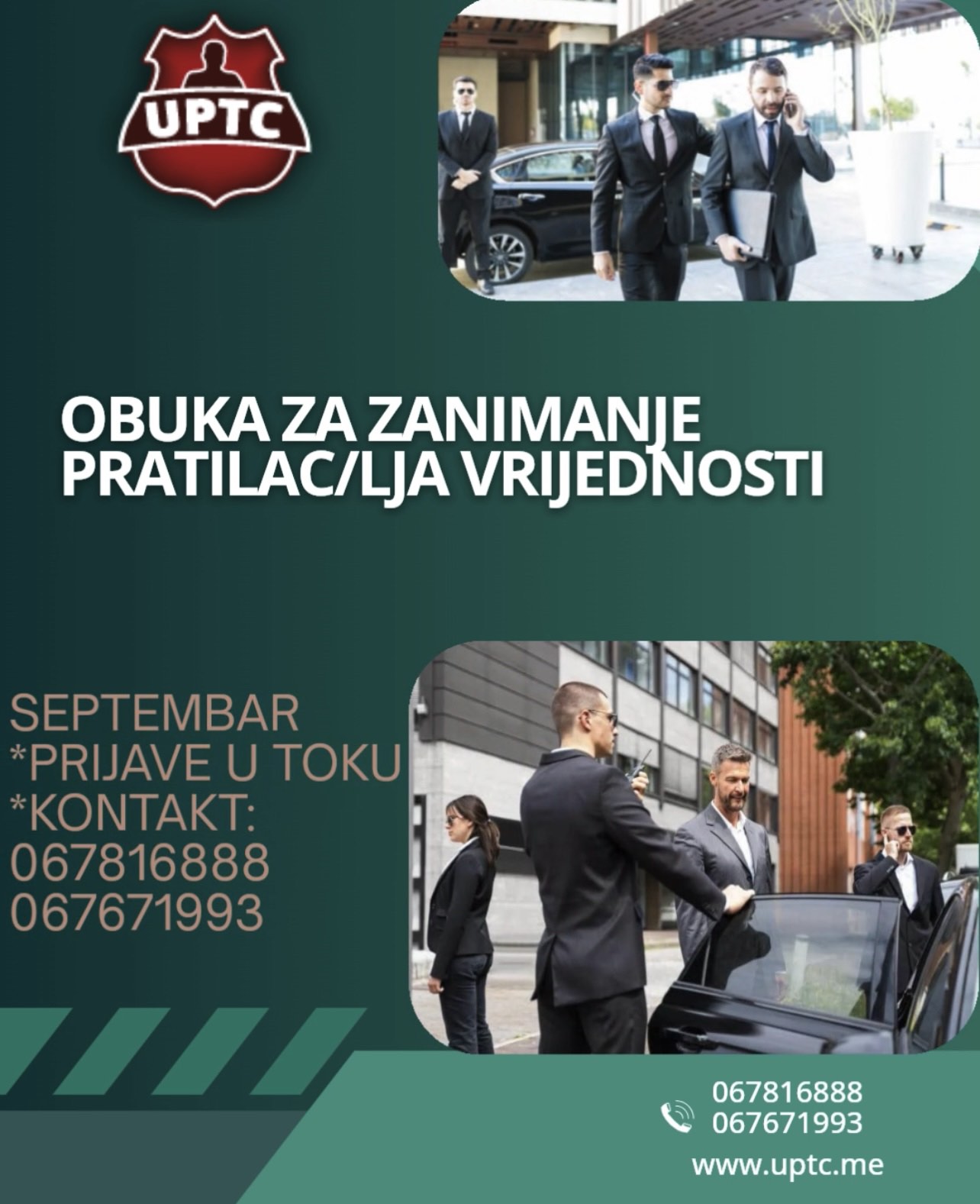 NOVA OBUKA ZA ZANIMANJE PRATILAC/LJA VRIJEDNOSTI 12.SEPTEMBAR NOVA OBUKA ZA ZANIMANJE PRATILAC/LJA VRIJEDNOSTI 12.SEPTEMBAR