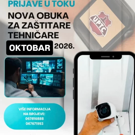 OKTOBAR: NOVA OBUKA ZA ZANIMANJE ZAŠTITAR/KA TEHNIČAR/KA