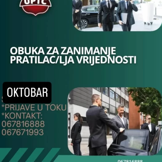 OKTOBAR: NOVA OBUKA ZA ZANIMANJE PRATILAC/LJA VRIJEDNOSTI