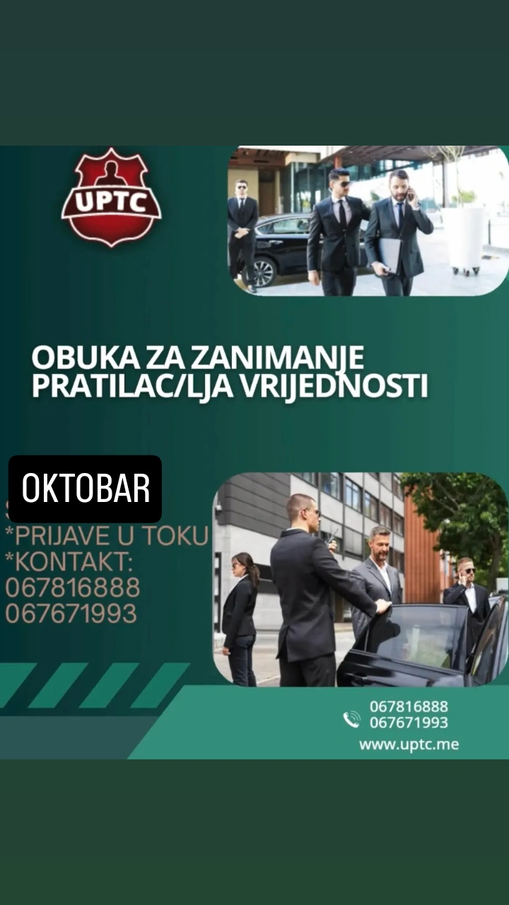 OKTOBAR: NOVA OBUKA ZA ZANIMANJE PRATILAC/LJA VRIJEDNOSTI OKTOBAR: NOVA OBUKA ZA ZANIMANJE PRATILAC/LJA VRIJEDNOSTI